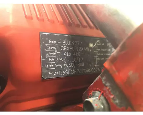 CUMMINS X15 Engine Assembly
