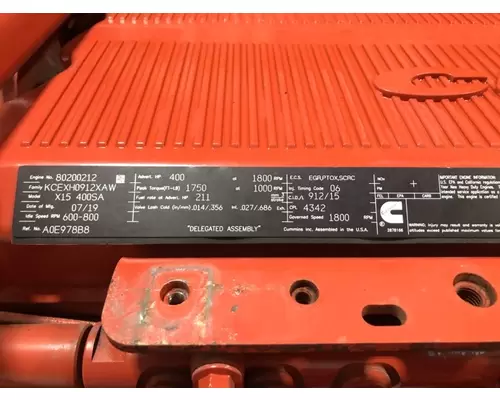 CUMMINS X15 Engine Assembly