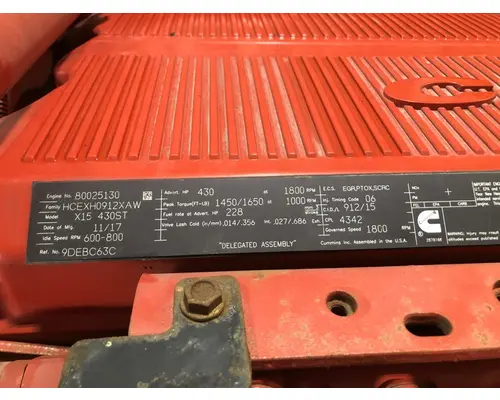 CUMMINS X15 Engine Assembly