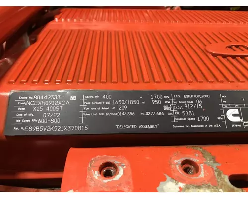 CUMMINS X15 Engine Assembly