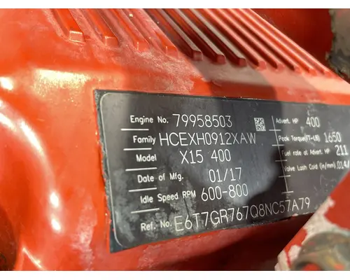 CUMMINS X15 Engine Assembly