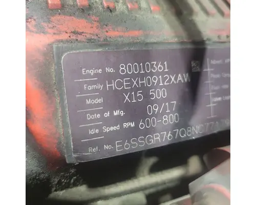 CUMMINS X15 Engine Assembly
