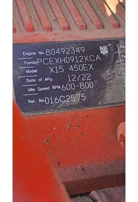 CUMMINS X15 Engine Assembly