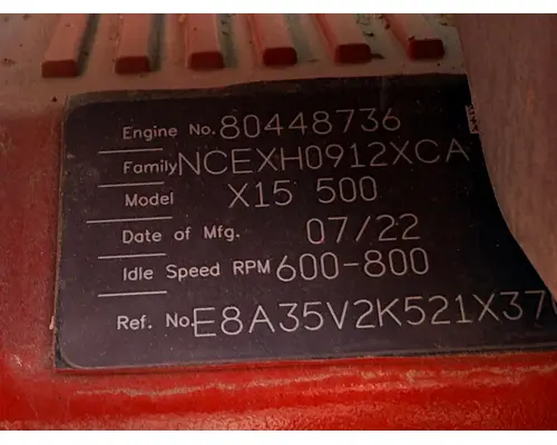 CUMMINS X15 Engine Assembly