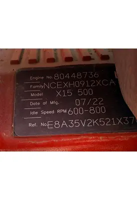 CUMMINS X15 Engine Assembly
