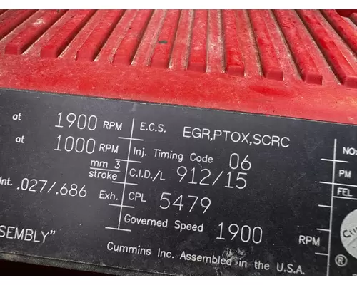 CUMMINS X15 Engine Assembly