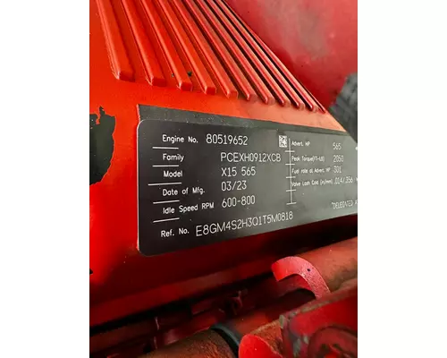 CUMMINS X15 Engine Assembly