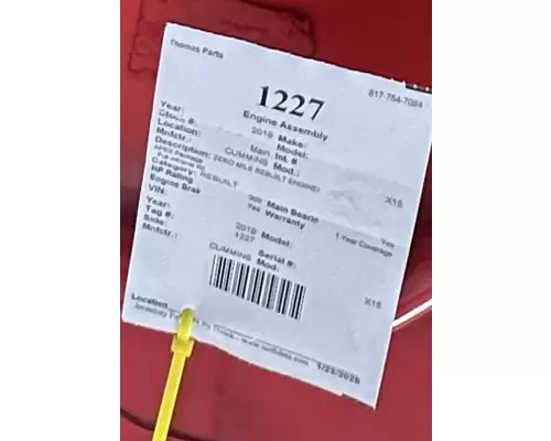 CUMMINS X15 Engine Assembly