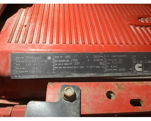 CUMMINS X15 Engine Assembly