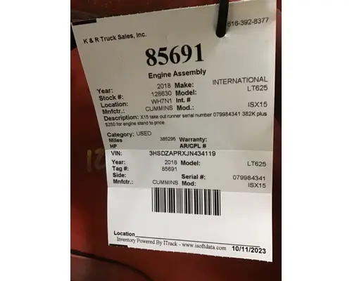 CUMMINS X15 Engine Assembly