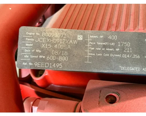 CUMMINS X15 Engine Assembly