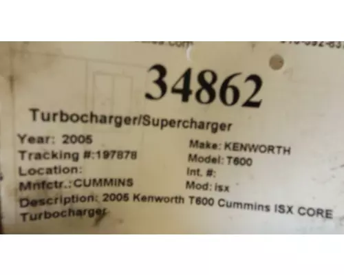 CUMMINS isx TurbochargerSupercharger