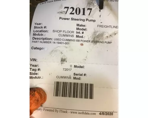 CUMMINS  Power Steering Pump