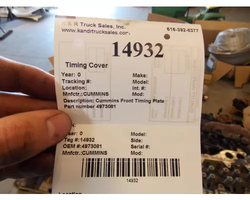 CUMMINS  Timing Cover Front cover