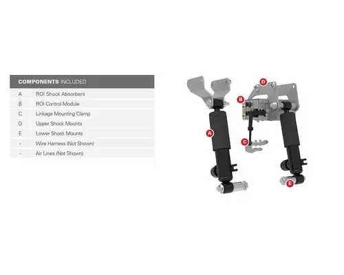 Cab Air Ride CABMATE International LT Series Frontier Truck Parts