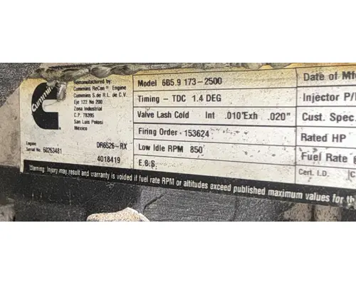 Capacity of Texas TJ5000 Cab Assembly