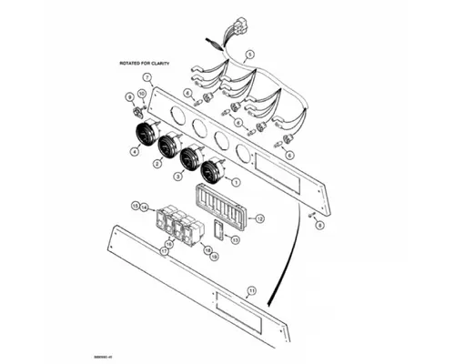 Case 721 Equip Instrument Cluster