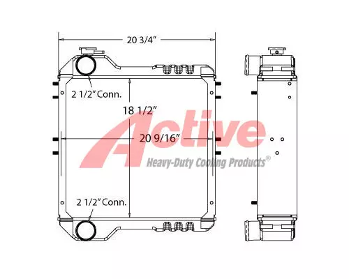 Case 750 Radiator