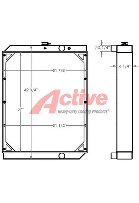 Case 821 Radiator