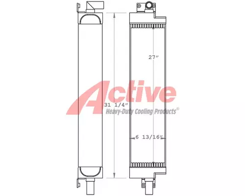 Engine Oil Cooler Case 855D Active Radiator