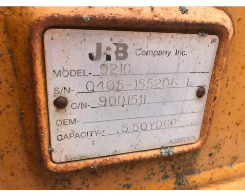 Case 921C Attachments, Wheel Loader