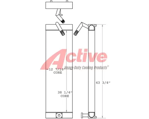 Case CX130 Engine Oil Cooler