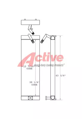 Case CX130 Engine Oil Cooler