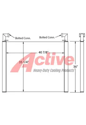 Case CX330 / 460LX Engine Oil Cooler