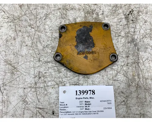 Engine Parts, Misc. CAT 229-5684 West Side Truck Parts