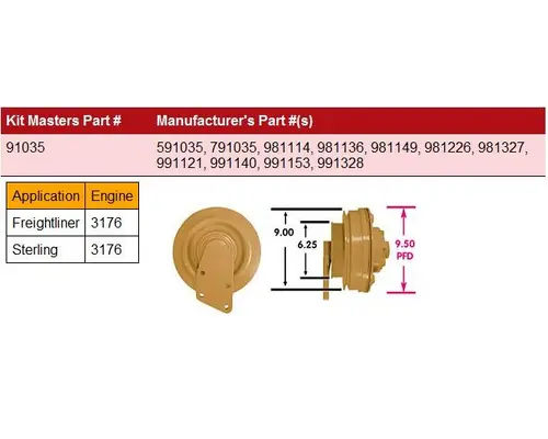 Fan Clutch CAT 3176-HortonHTS_791035 Valley Heavy Equipment