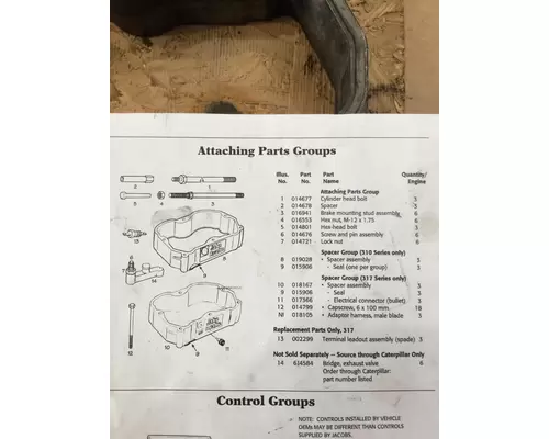 Cat 3176B Jake brake