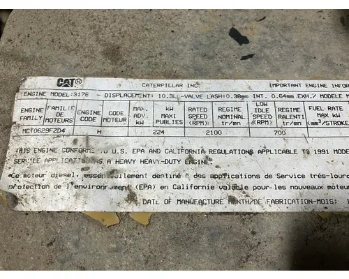 Engine Assembly CAT 3176 Vander Haags Inc Sp