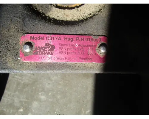 Jake/Engine Brake CAT 3176 Tim Jordan's Truck Parts, Inc.