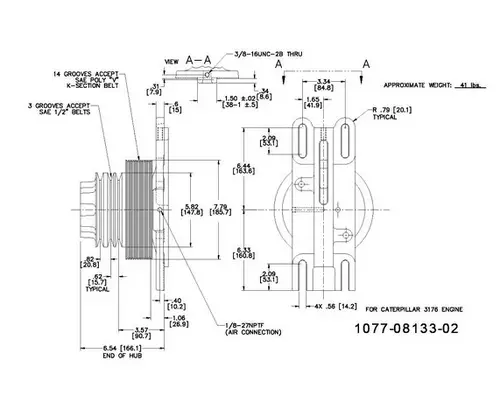 Fan Clutch CAT 3176B LKQ Evans Heavy Truck Parts