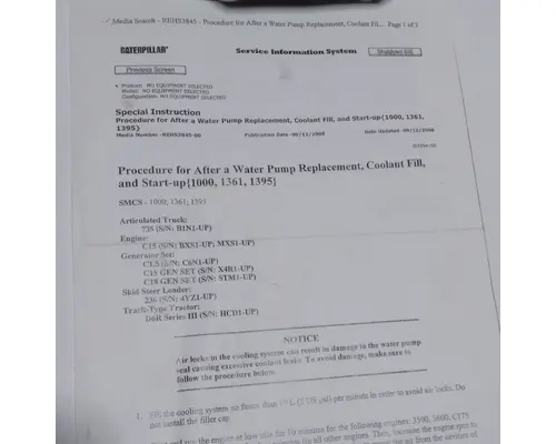 Cat 3406E Water Pump