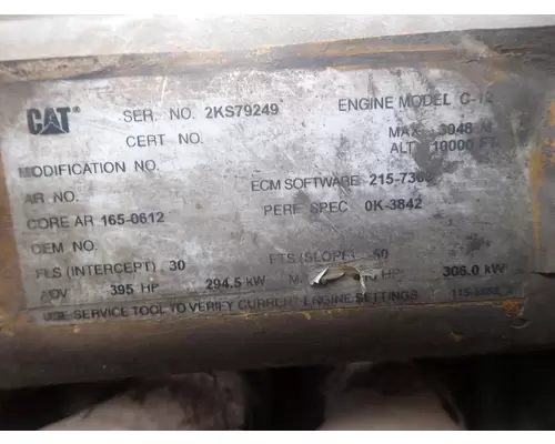 Engine Assembly CAT C12 Michigan Truck Parts
