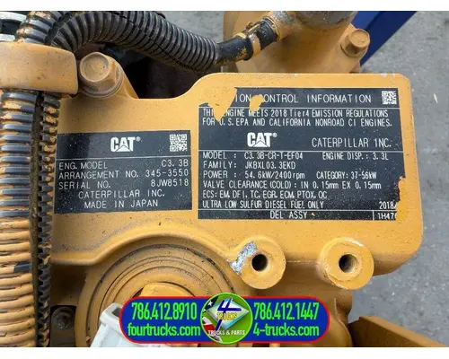 Cat C3.3B Engine Assembly