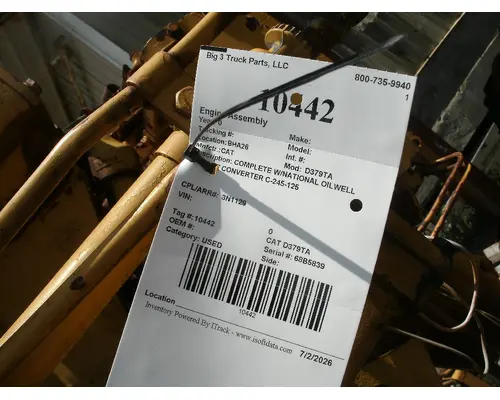 Engine Assembly CAT D379TA Big 3 Truck Parts, LLC