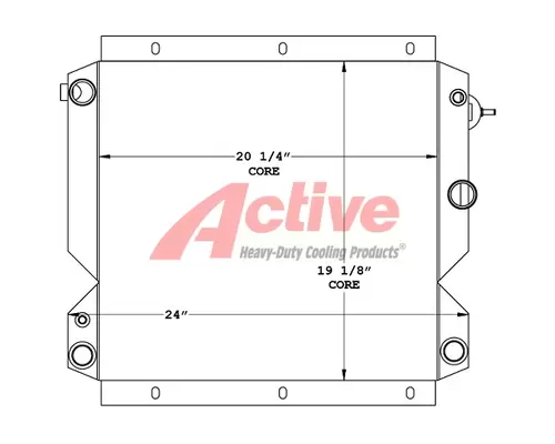 Cooling Assy. (Rad., Cond., ATAAC) Caterpillar 216B Active Radiator