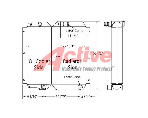 Cooling Assy. (Rad., Cond., ATAAC) Caterpillar 236 Active Radiator