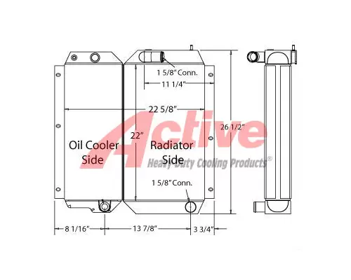 Cooling Assy. (Rad., Cond., ATAAC) Caterpillar 236 Active Radiator