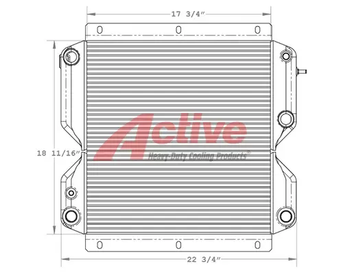 Cooling Assy. (Rad., Cond., ATAAC) Caterpillar 236 Active Radiator