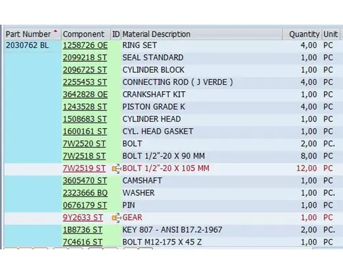 Caterpillar 3054 Engine Assembly