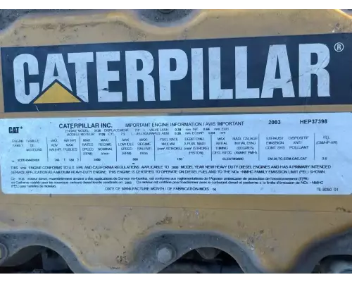 Engine Assembly Caterpillar 3126/CFE Complete Recycling