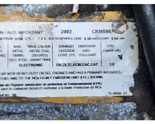 Caterpillar 3126 Engine Assembly