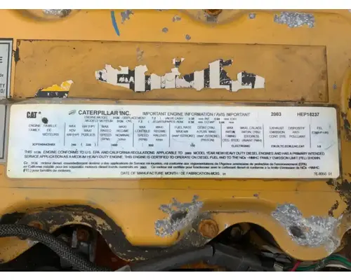 Caterpillar 3126 Engine Assembly