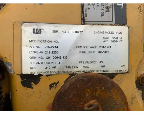 Caterpillar 3126 Engine Assembly