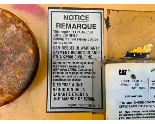 Caterpillar 3126 Engine Assembly