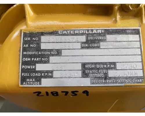 Caterpillar 3208 Engine Assembly