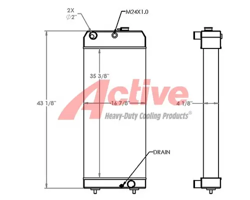 Caterpillar 324D Radiator